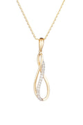 Colgante de Diamantes "Infinito" 0.08/15 - Oro Amarillo 375/1000