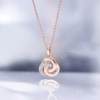 Colgante "Trior" D0.066/12 - Oro rosa 375/1000
