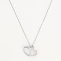Pendentif "Two Ever" D0,11/20 - Or Blanc 375/1000