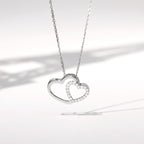 Pendentif "Two Ever" D0,11/20 - Or Blanc 375/1000