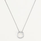 Colgante "Círculo" Diamante 0.02/5 - Oro blanco 375/1000