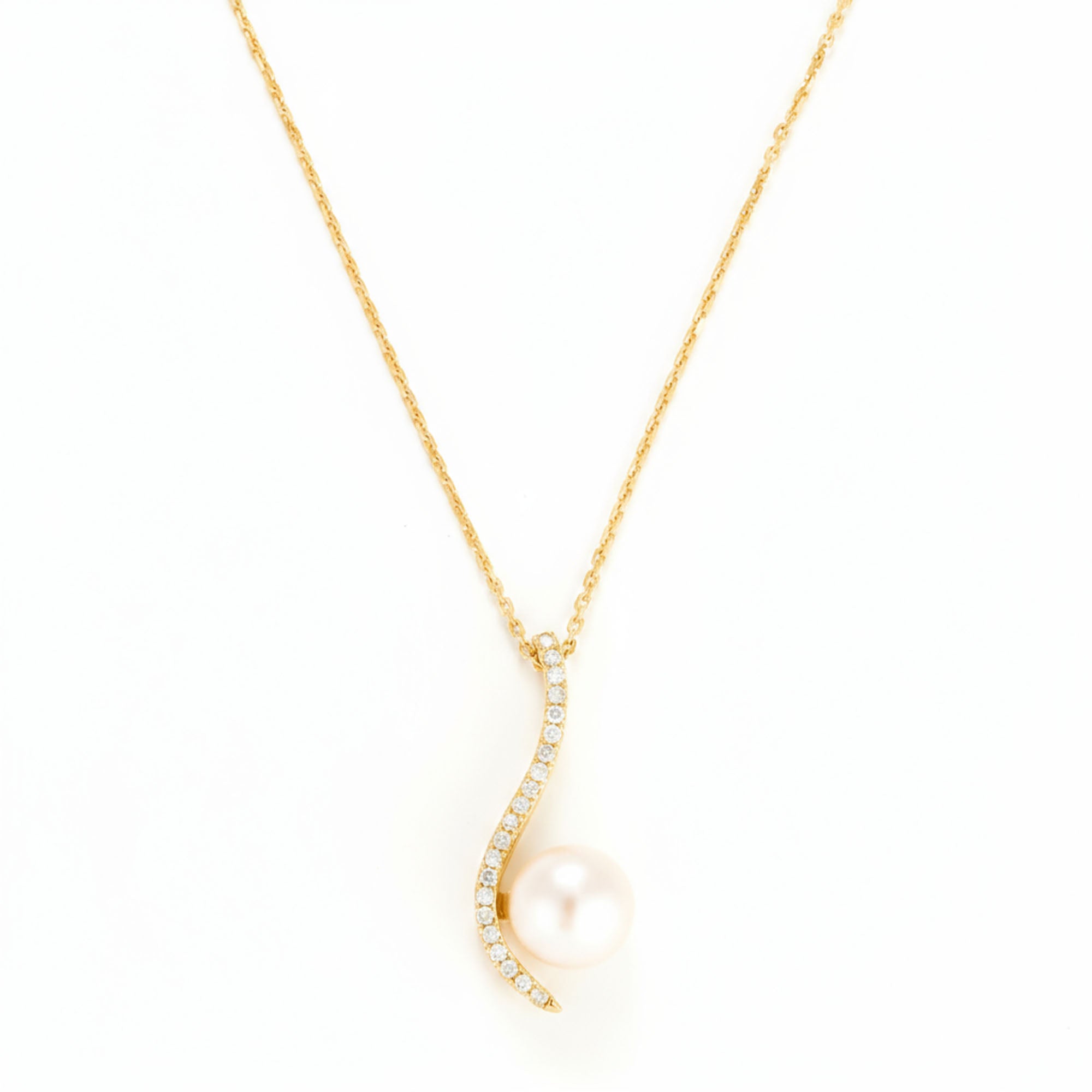 “Sublime Wave” Pendant P 7Mm And D0.12/21