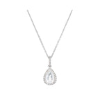 Colgante "Forlia" D 0.098/28 Topacio blanco 1.09/1 - Oro blanco 375/1000