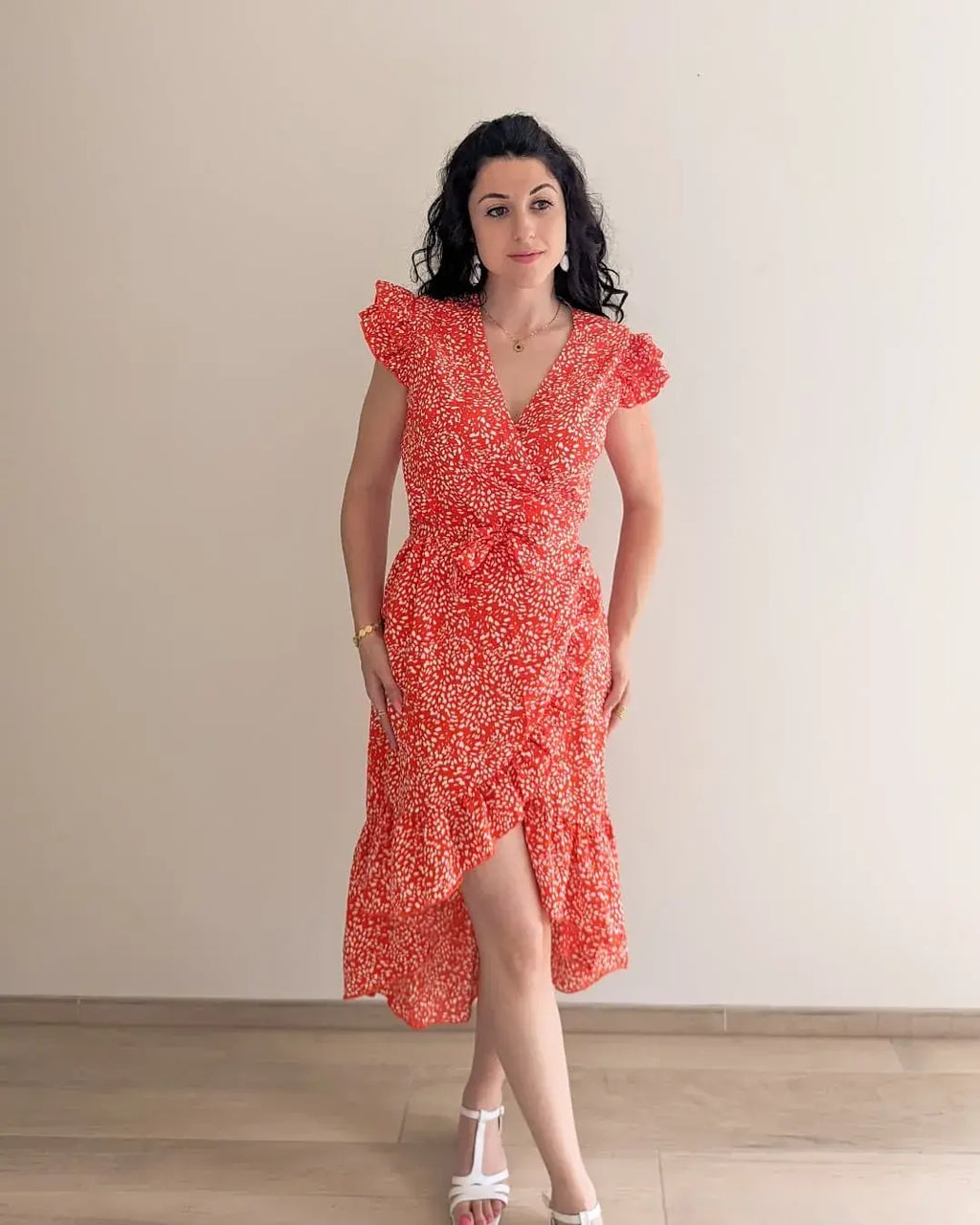 Vestido midi floral - Camille