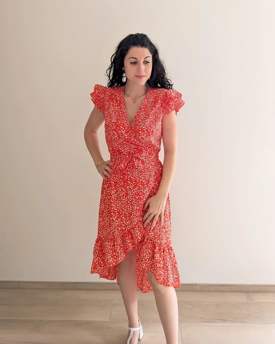 Vestido midi floral - Camille