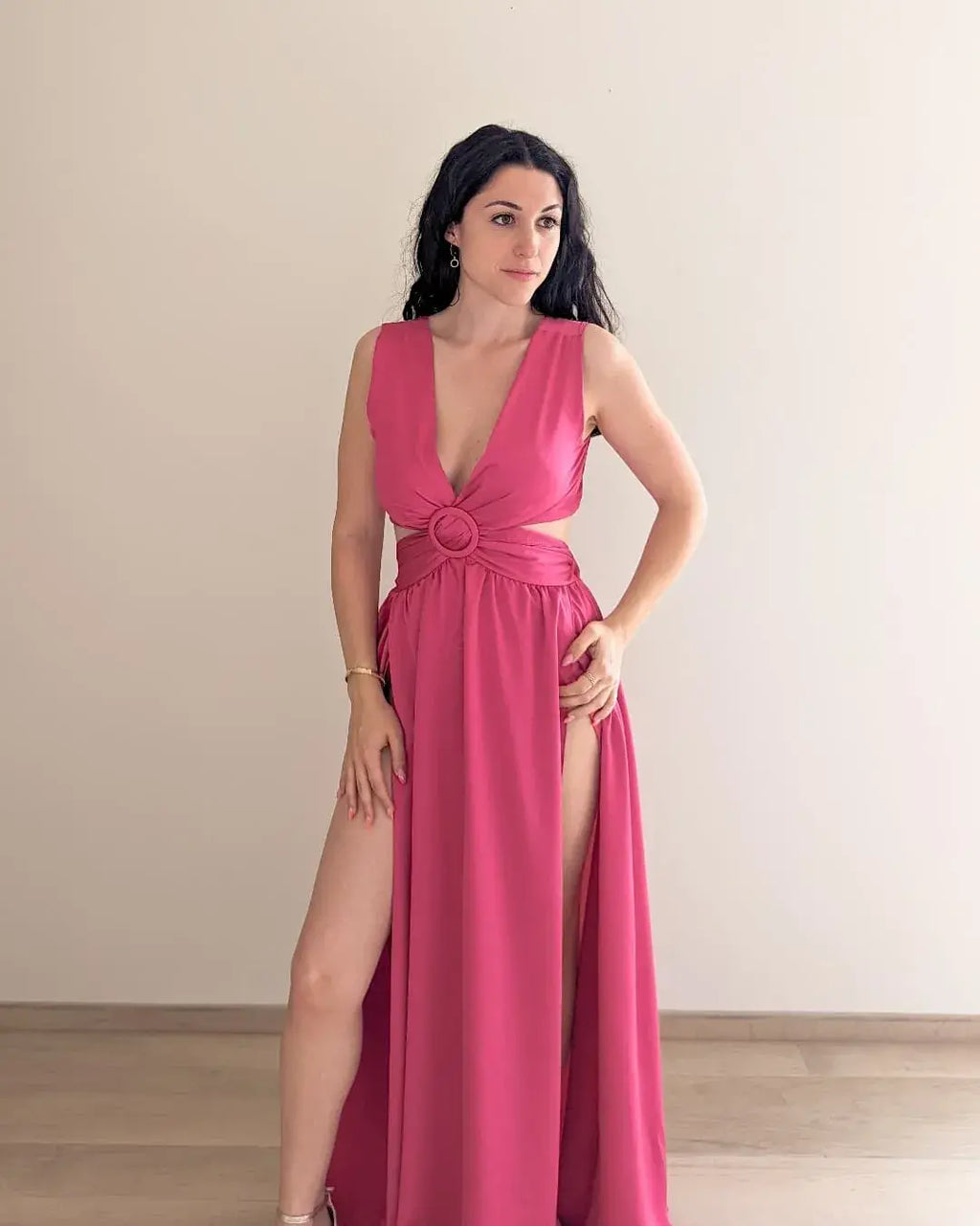 Vestido Largo Satén - Paloma