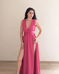 Vestido Largo Satén - Paloma