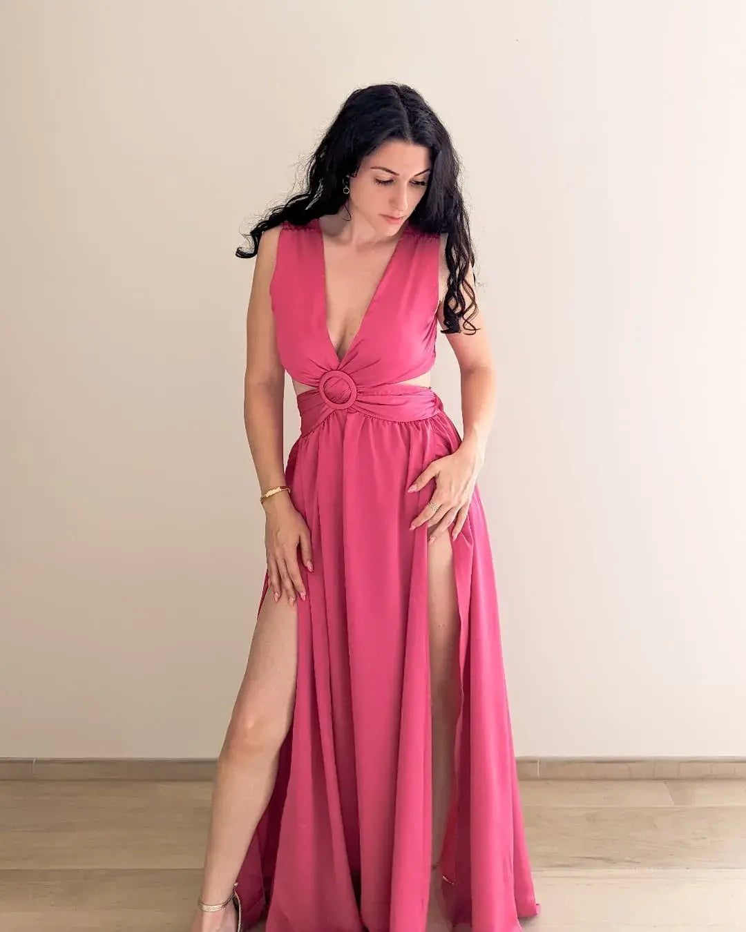 Vestido Largo Satén - Paloma