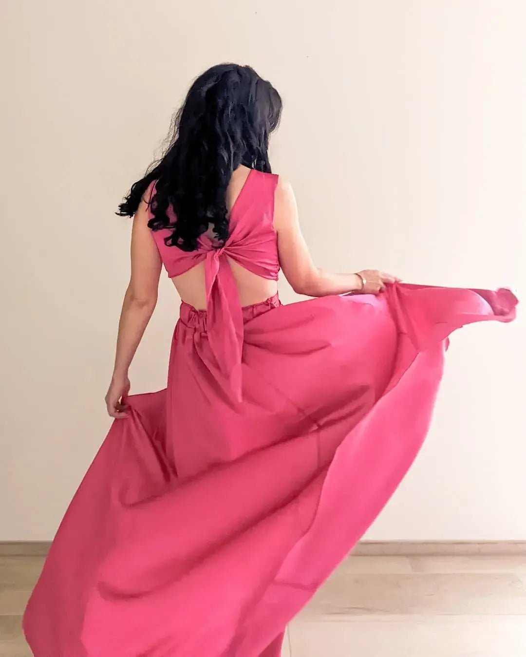 Vestido Largo Satén - Paloma
