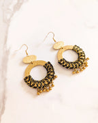 Pendientes Hilo de Oro Negro - Doria