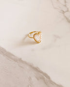 Anillo de Cuentas Nacaradas - Corazón