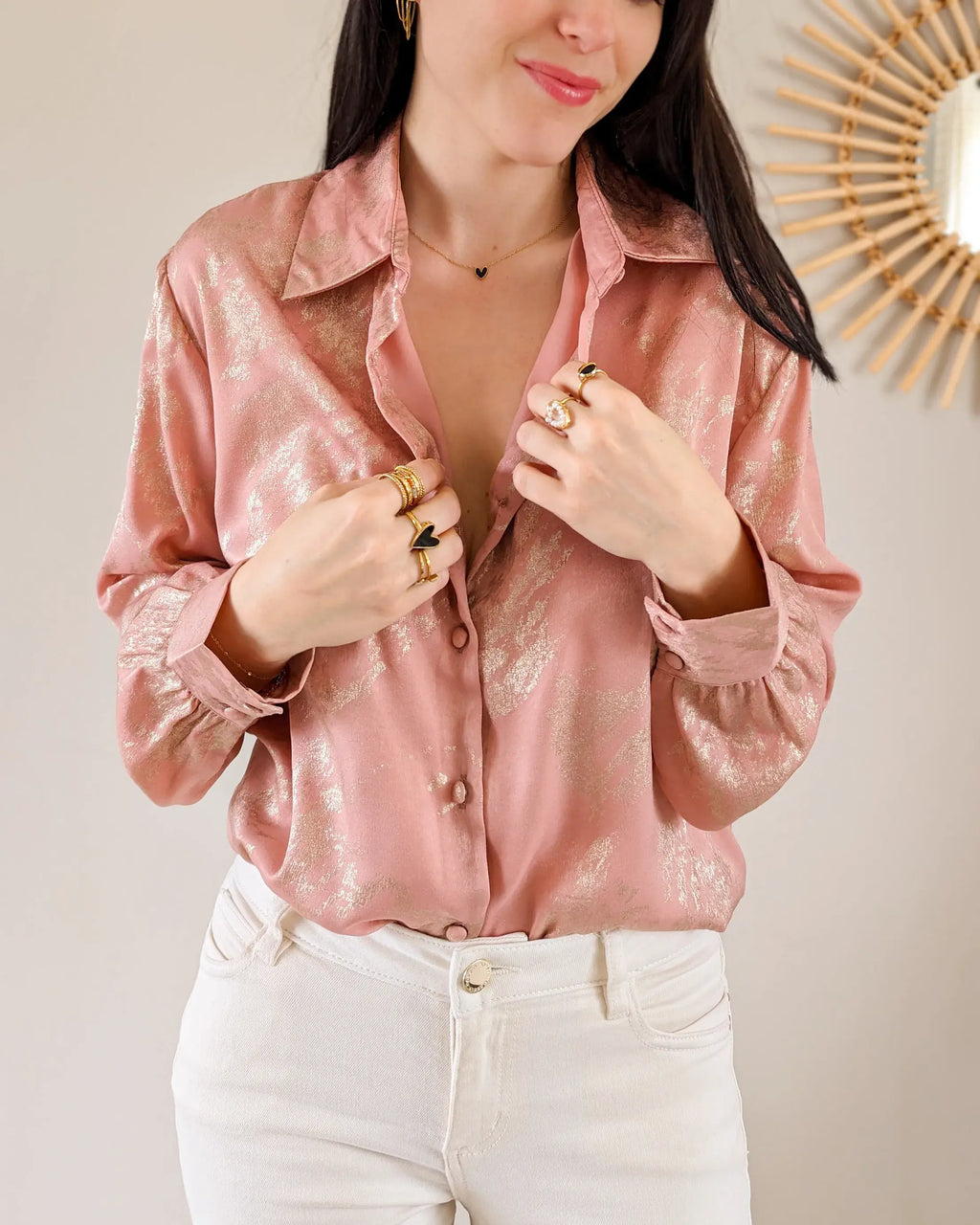 Camisa rosa polvoriento - Kara