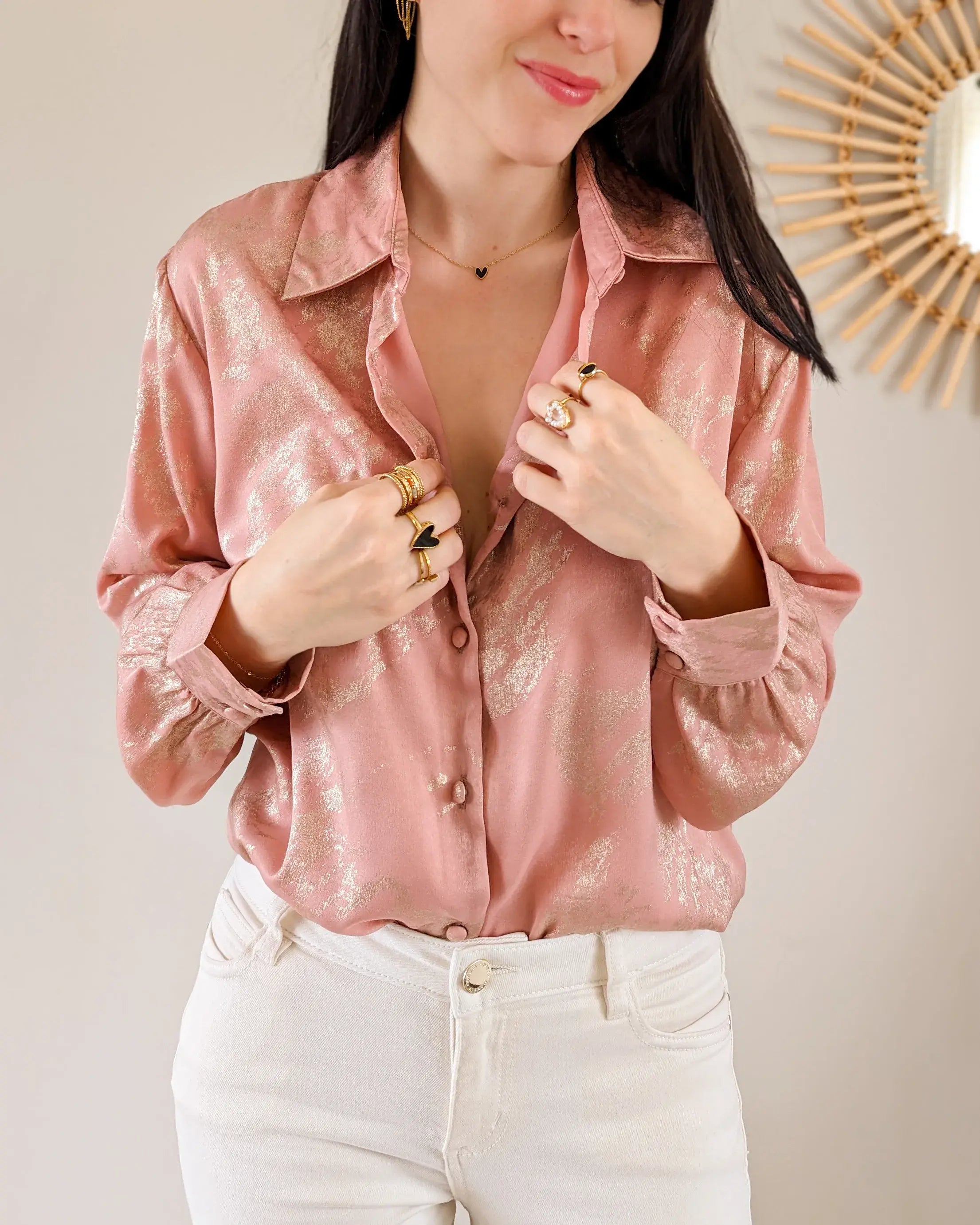 Camisa rosa polvoriento - Kara