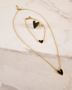 Pulsera Negra - Corazón