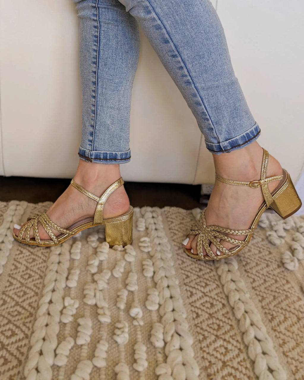 Sandalias Doradas - Goldy