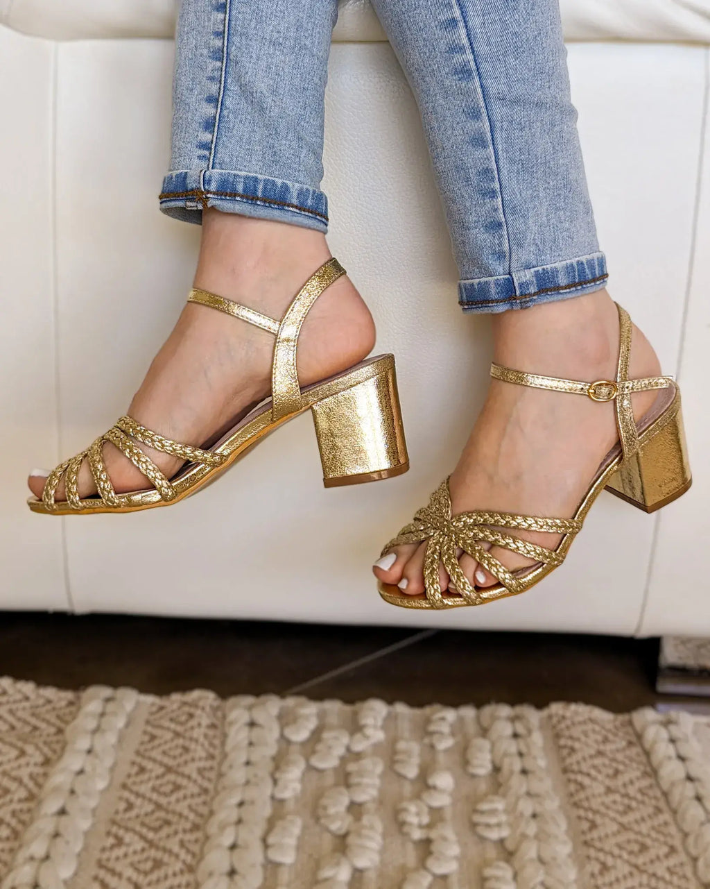 Sandalias Doradas - Goldy