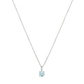 "Blue Light" pendant D0.01/2 Topaz 0.95/1 - 375/1000 White Gold