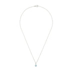 "Blue Light" pendant D0.01/2 Topaz 0.95/1 - 375/1000 White Gold