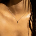 "Life" Diamond Pendant 0.02Ct/3 - White Gold