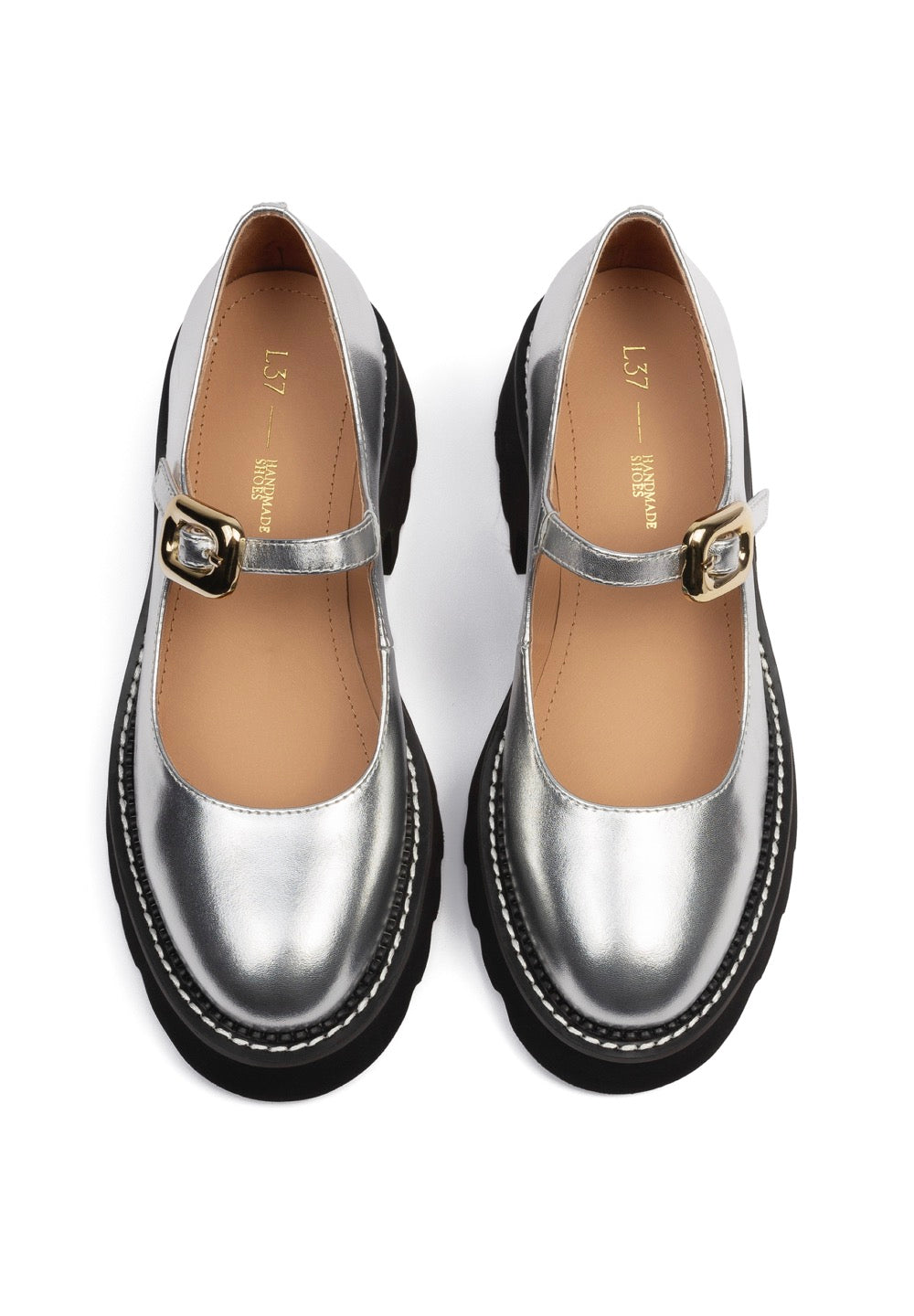 Zapatos derby Four Seasons - Plata