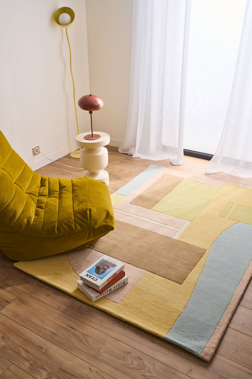 Soft Rayon – Wool rug in pastel shades Soft Rayon