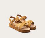 Sandales Pac Compensé - Velours Ecureuil &
Naturel - Femme