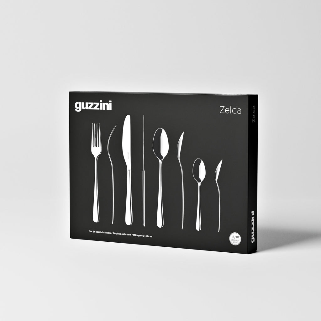 Cubertería - 24 Piezas Acero Inoxidable 18/10 Paquete de Regalo Zelda