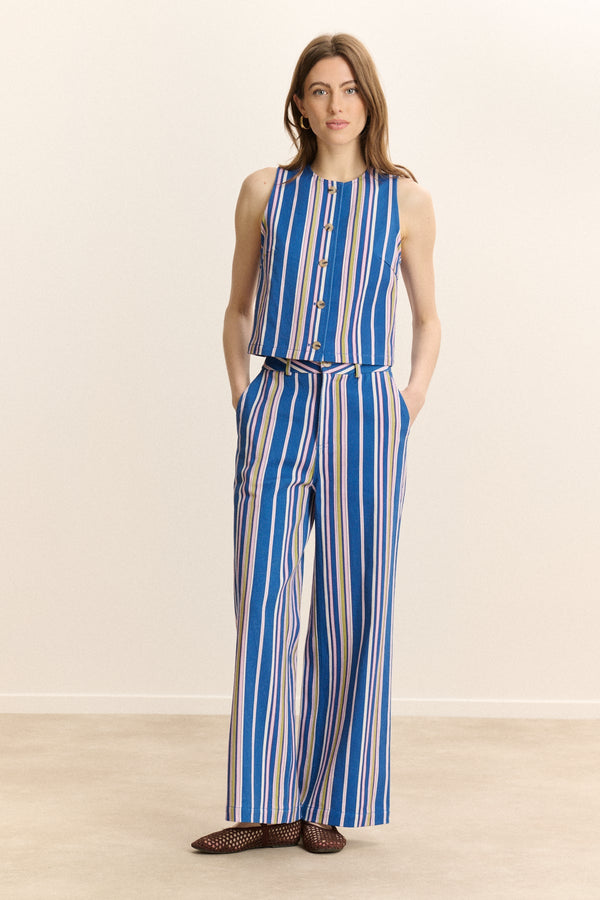 Victorine Pants - Blue