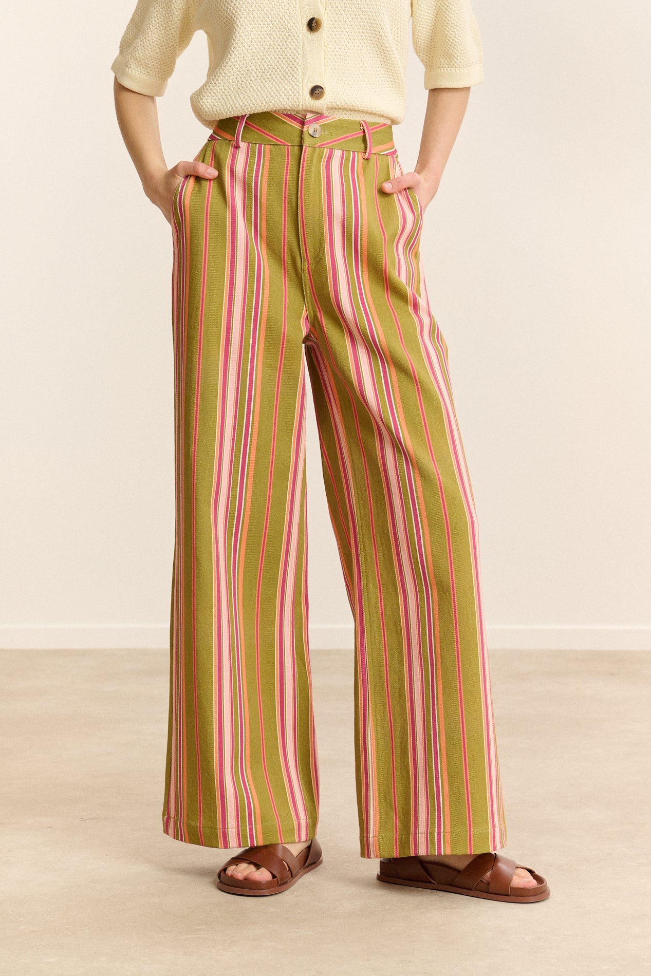 Pantalon Victorine - Kaki