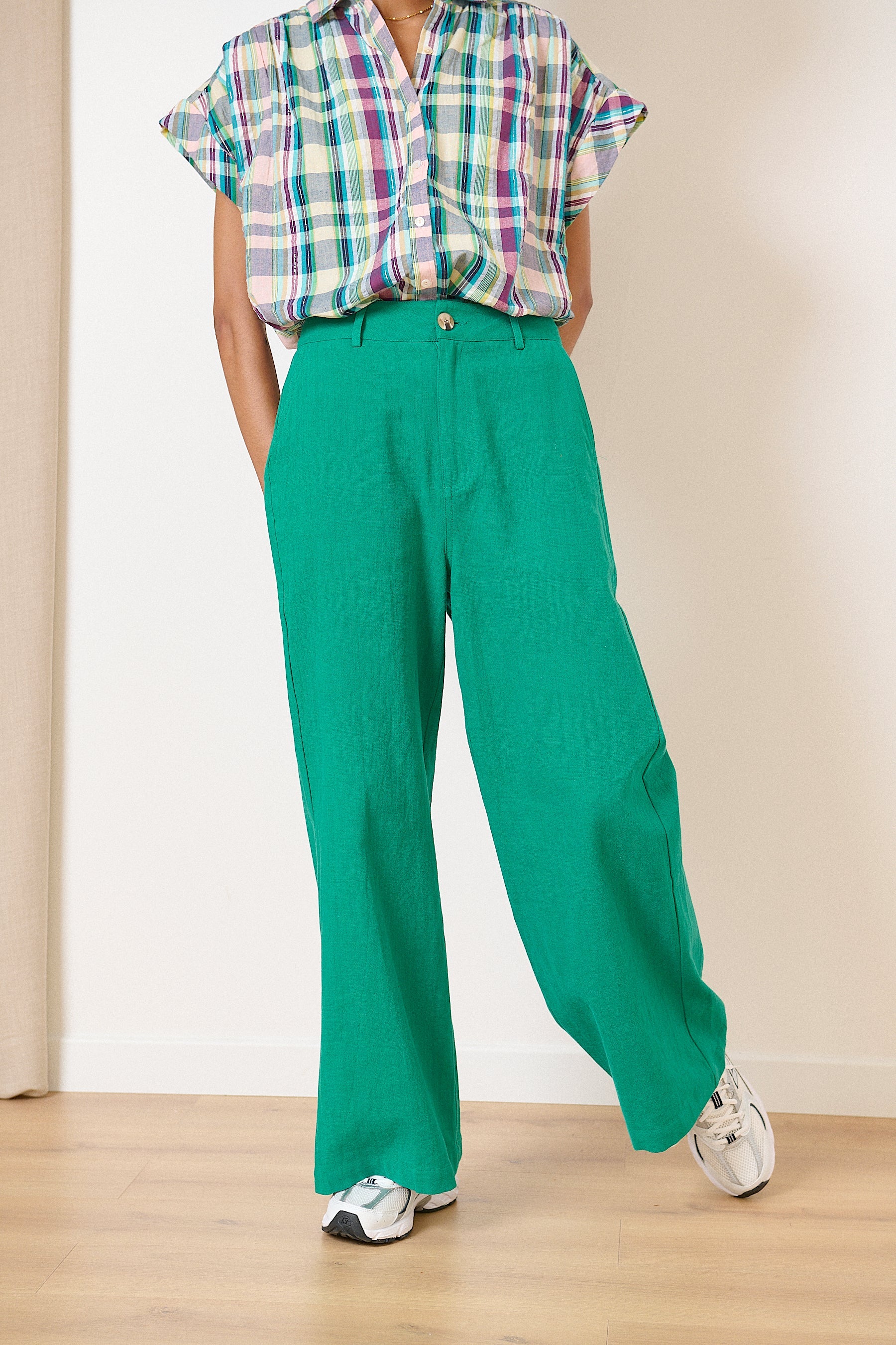 Victorine Pants - Turquoise