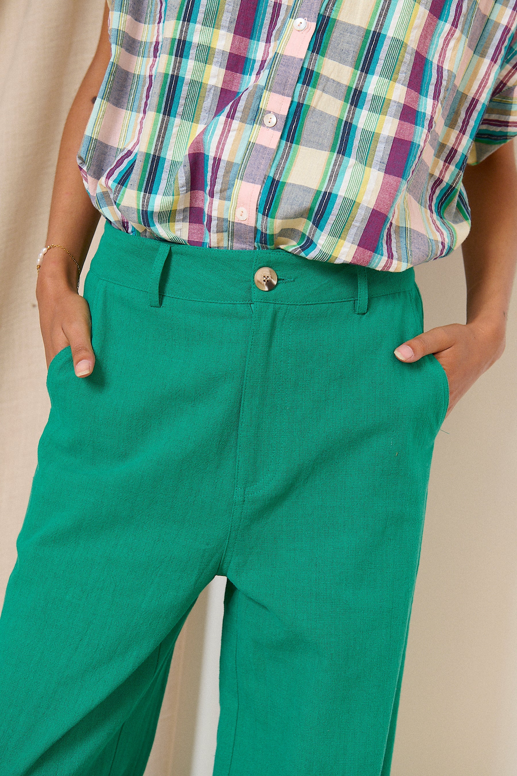 Victorine Pants - Turquoise