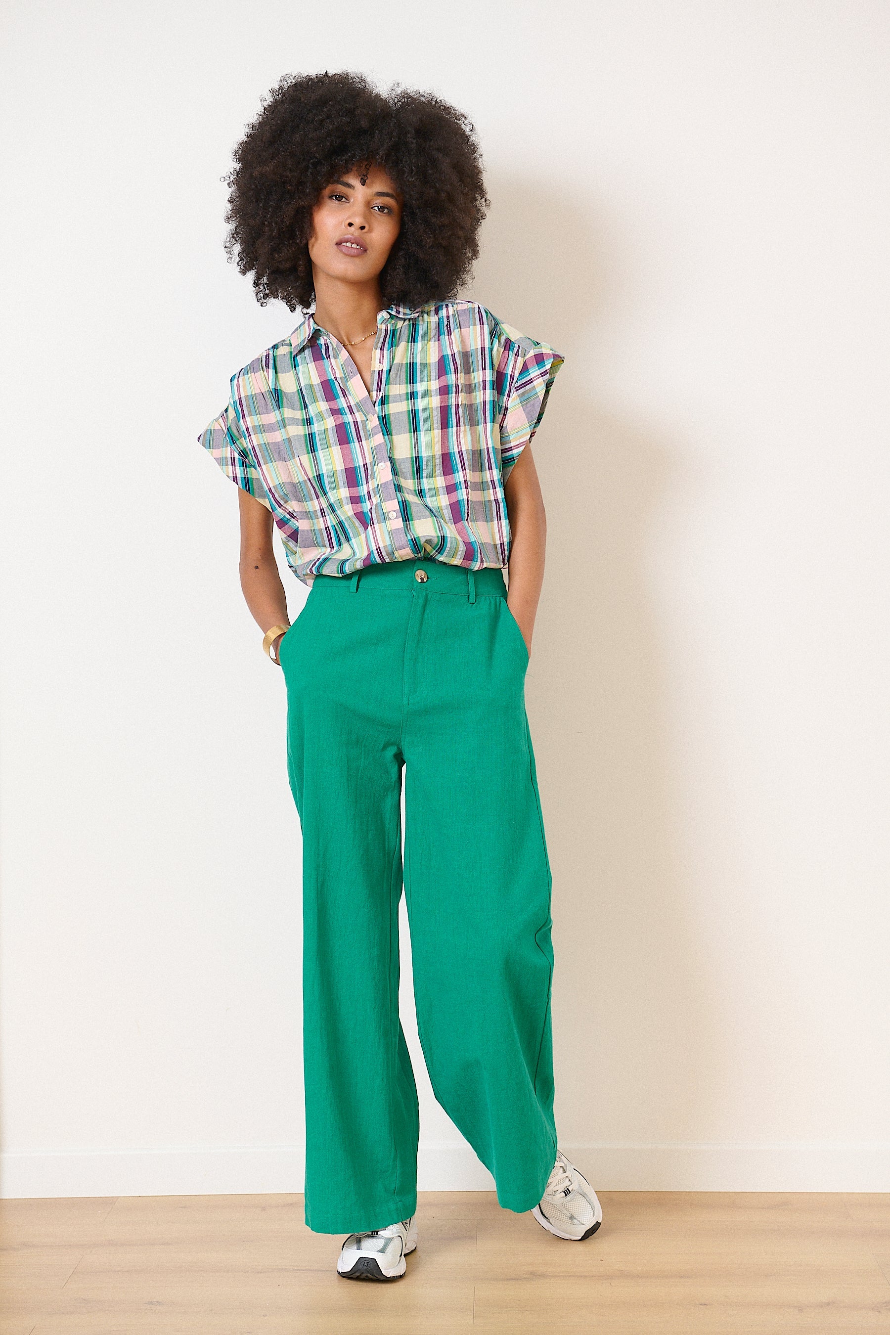 Victorine Pants - Turquoise