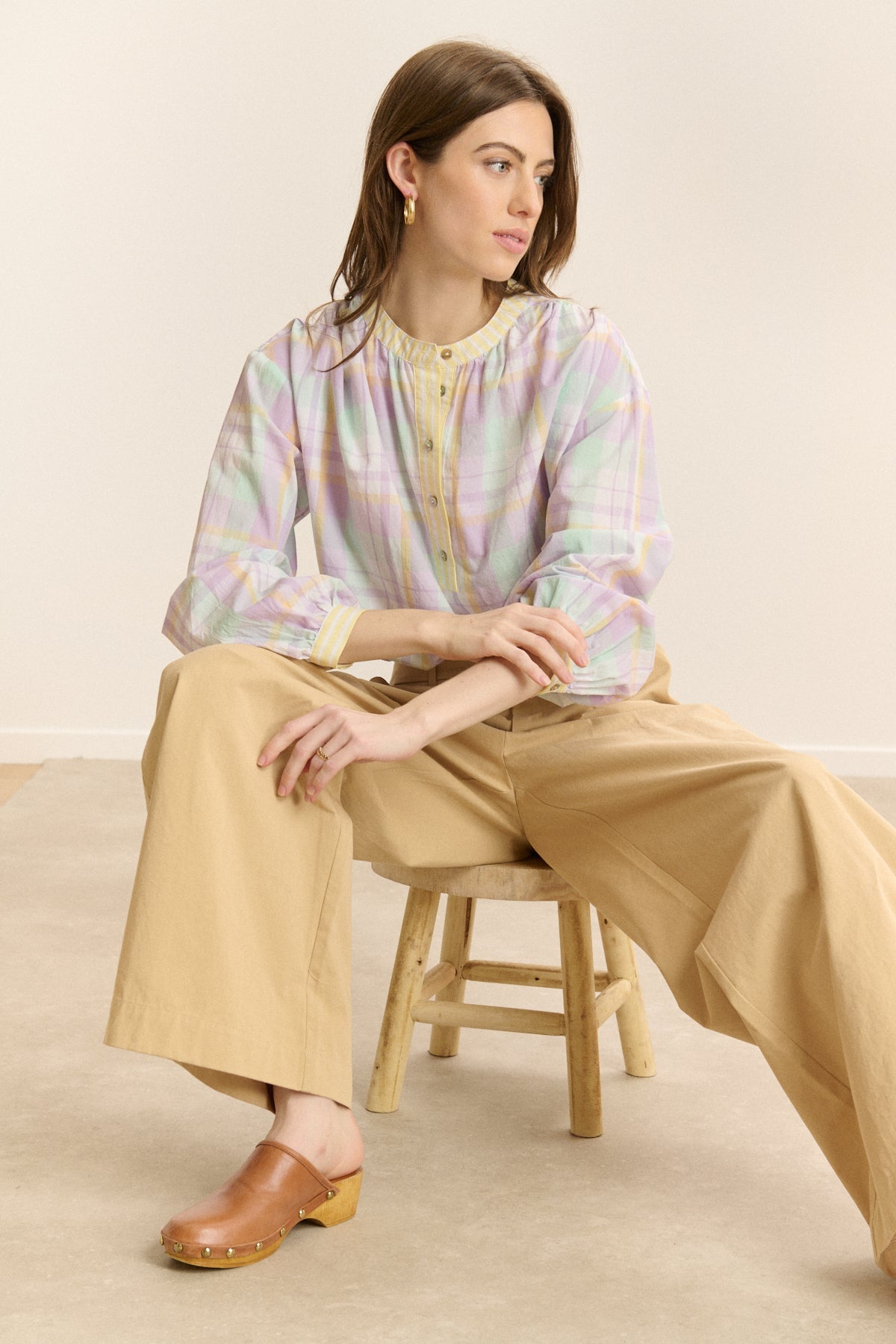 Pantalón Voltaire - Beige