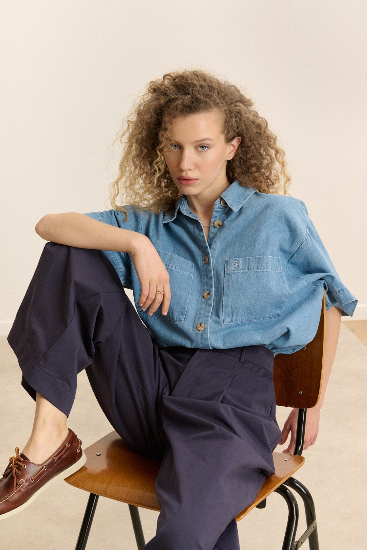 Pantalon Voltaire - Marine