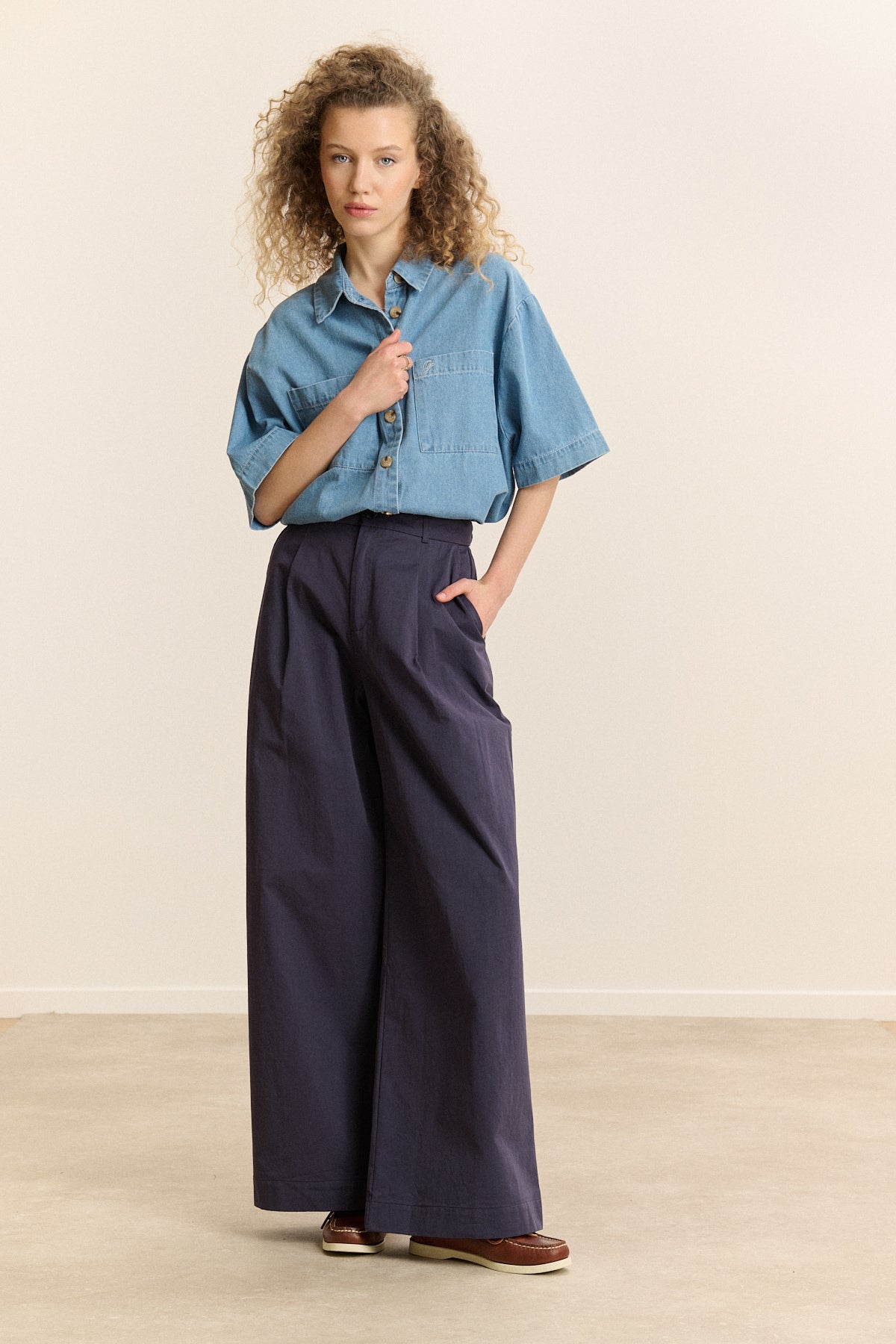 Pantalon Voltaire - Marine