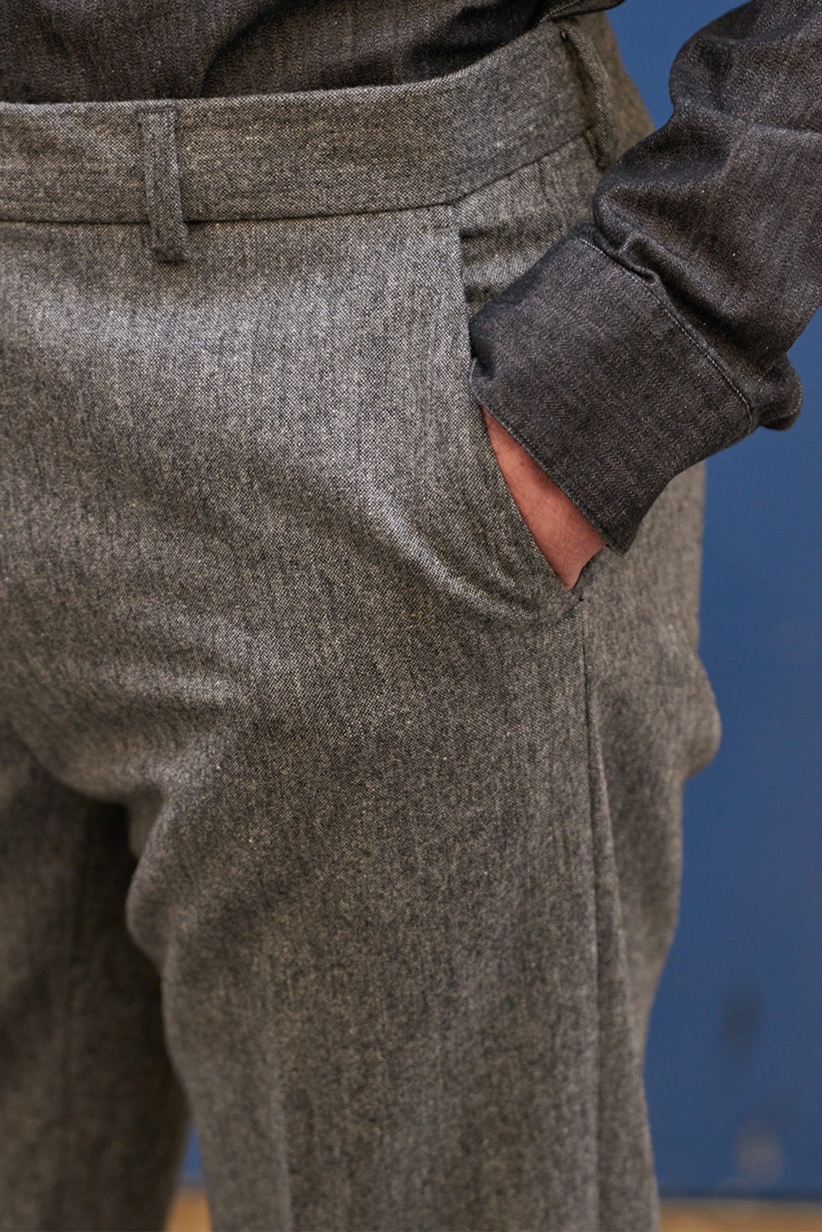 Pantalon De Costume Eluard P - Fumee