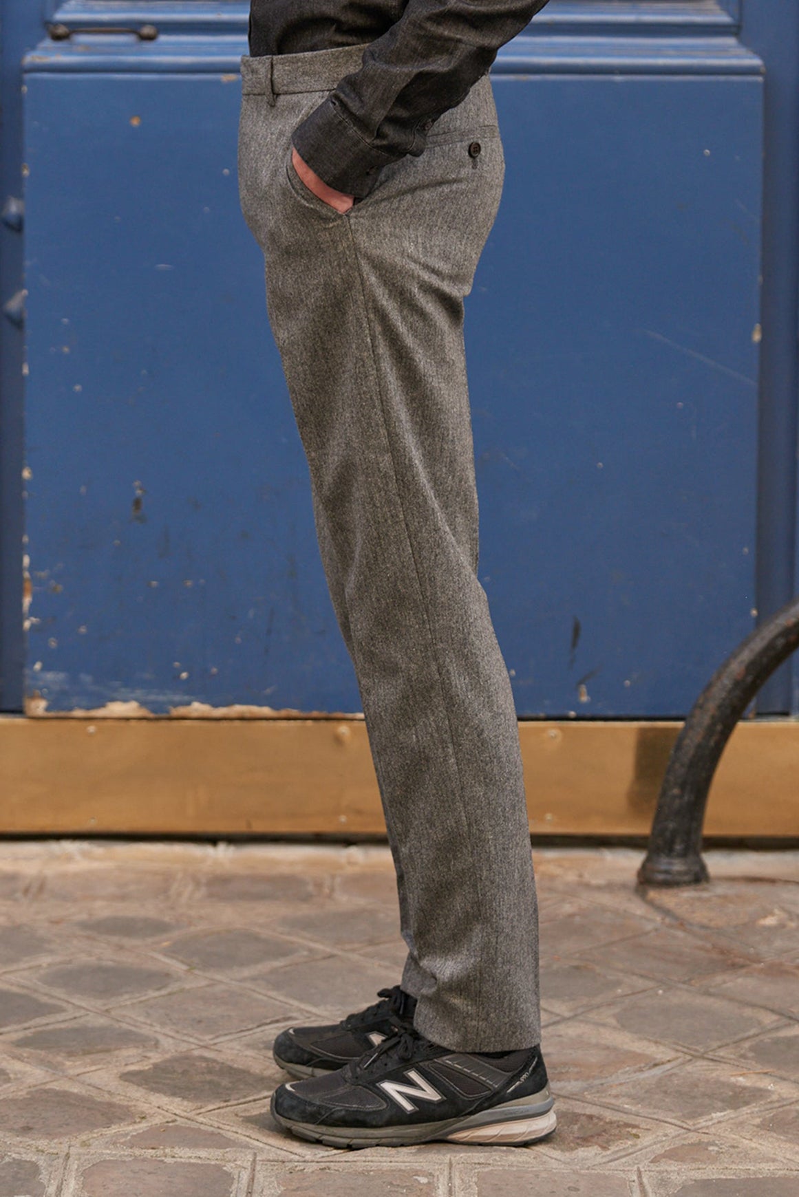 Pantalon De Costume Eluard P - Fumee