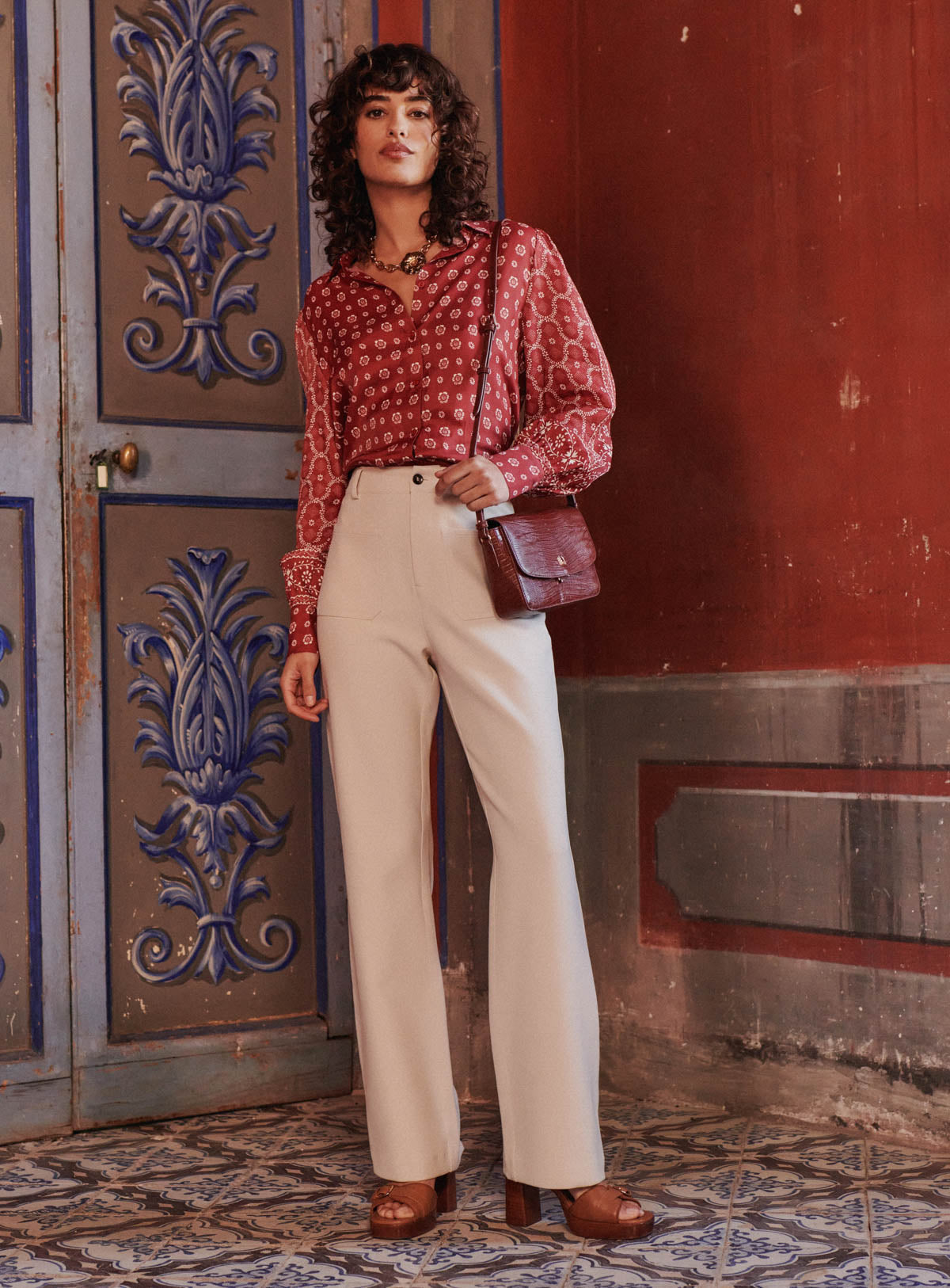 Pantalón Petra - Crema