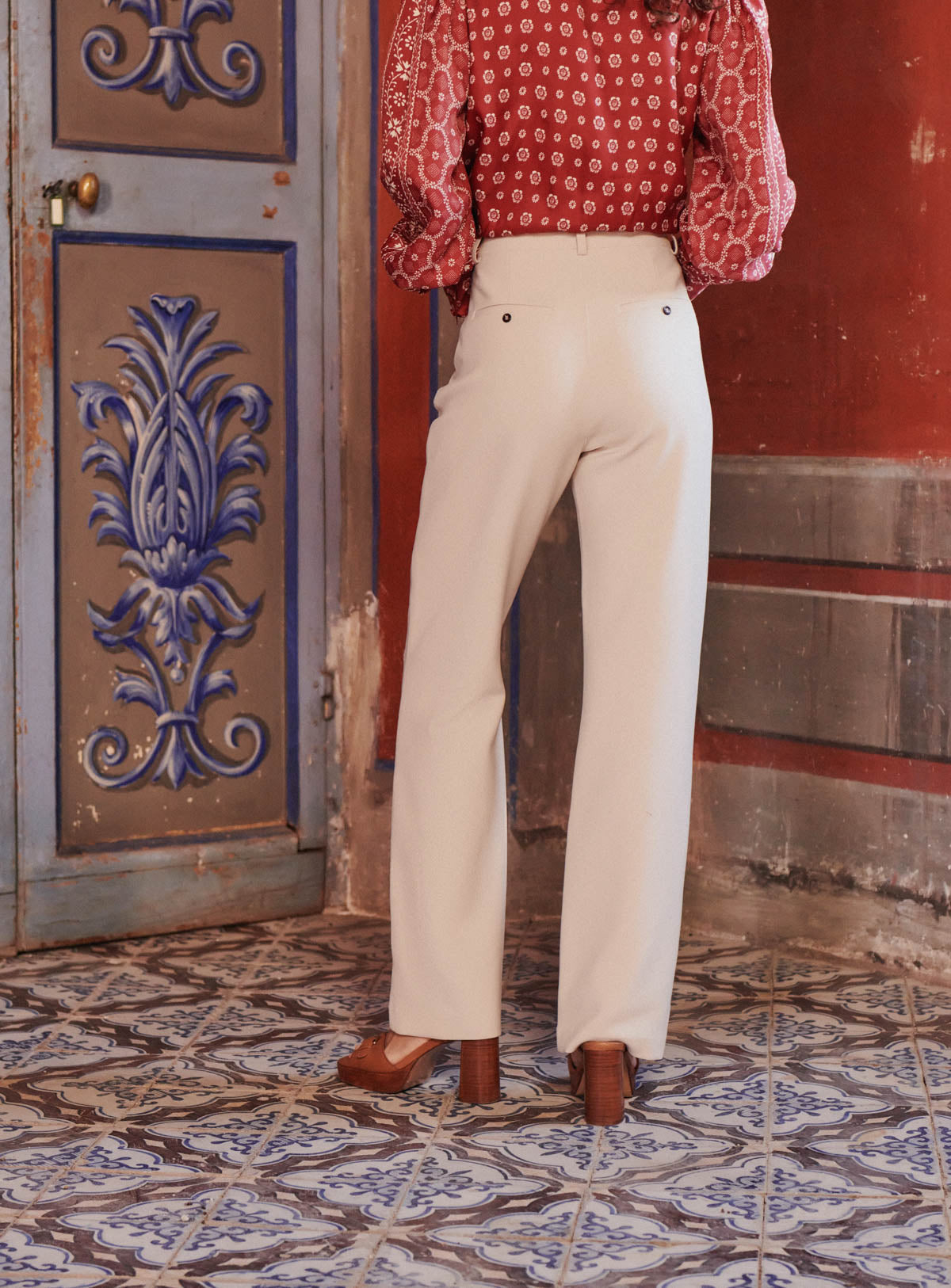Pantalón Petra - Crema