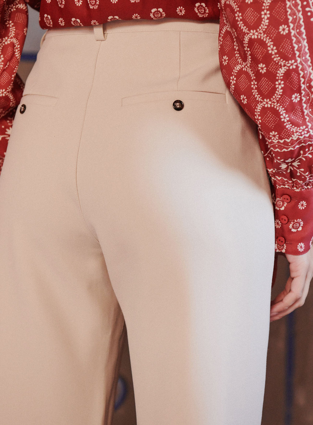 Pantalón Petra - Crema