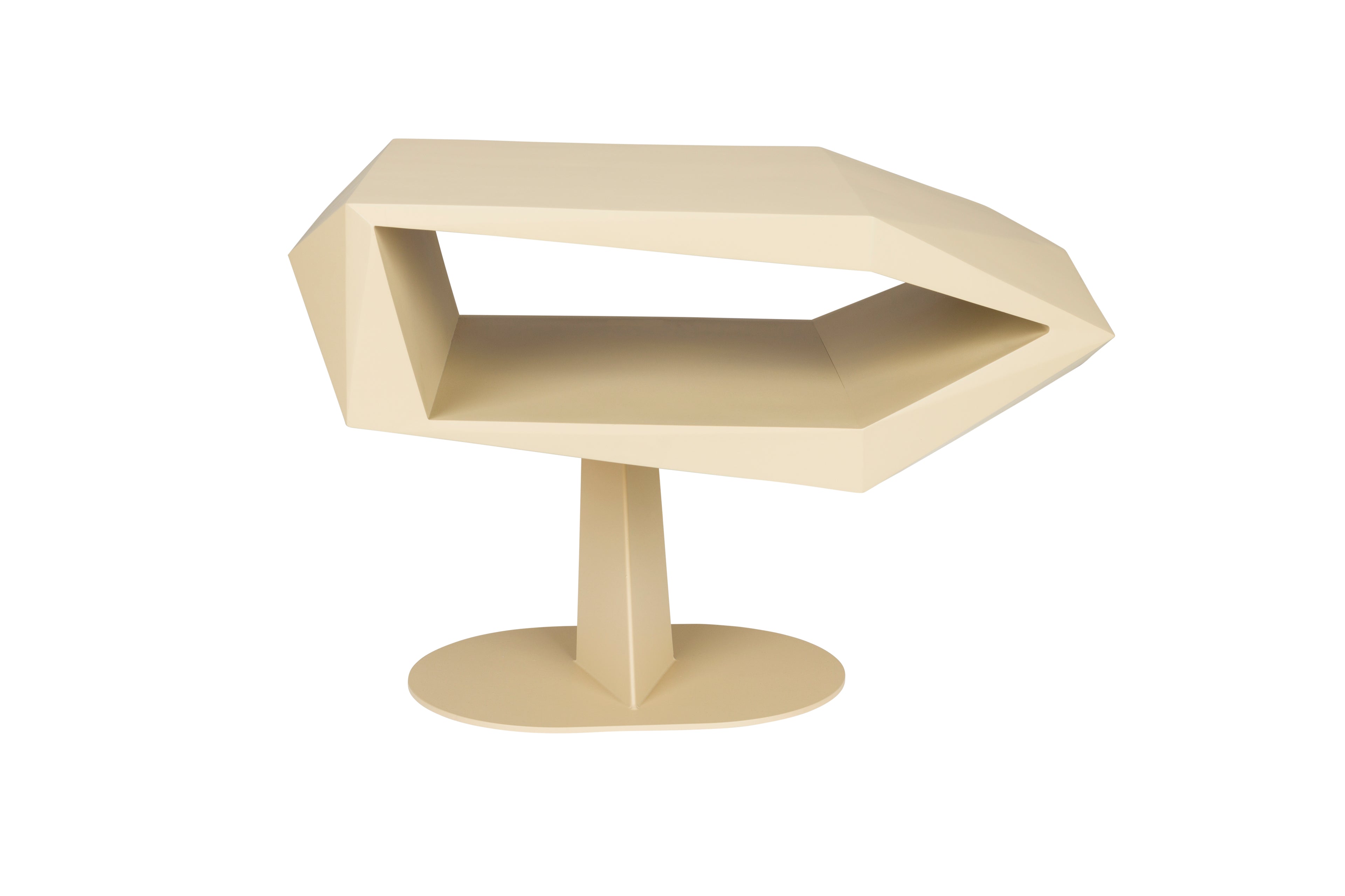 North - Side Table - Resin - Beige