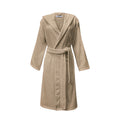Plain Terry Hooded Bathrobe - Taupe
