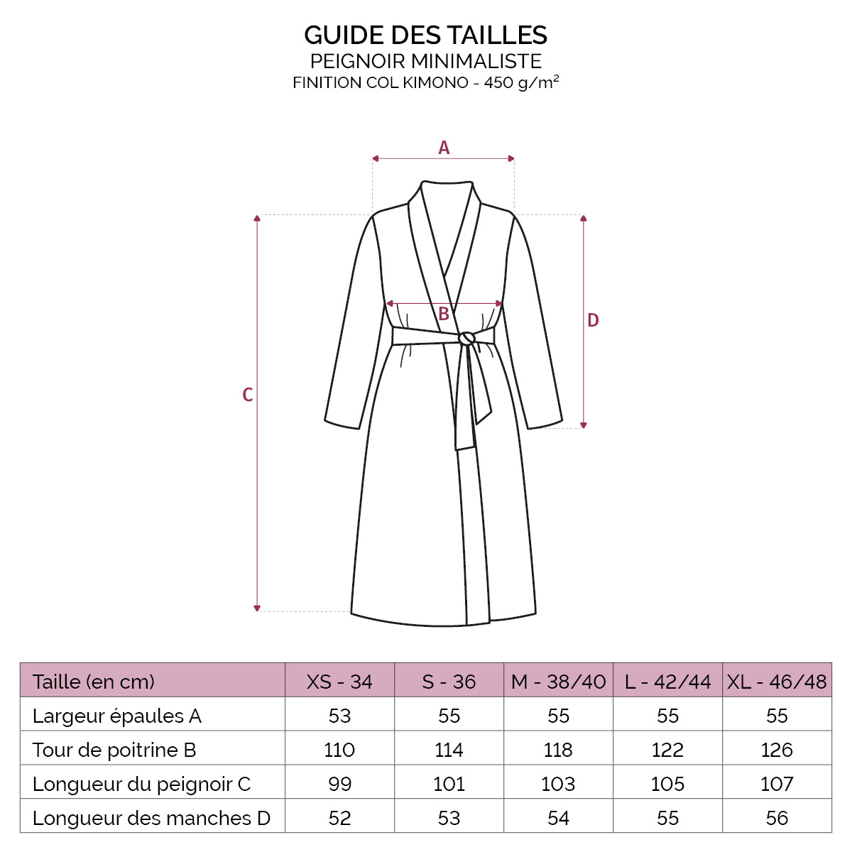 Minimaliste - Peignoir - Beige