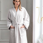 Nid d'Abeille - Bathrobe - White