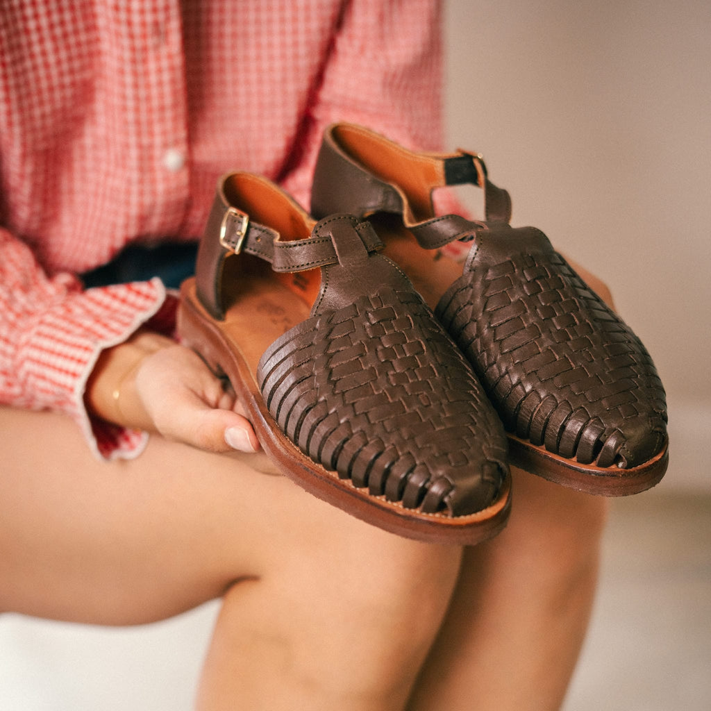 Huaraches Peonía - Chocolate