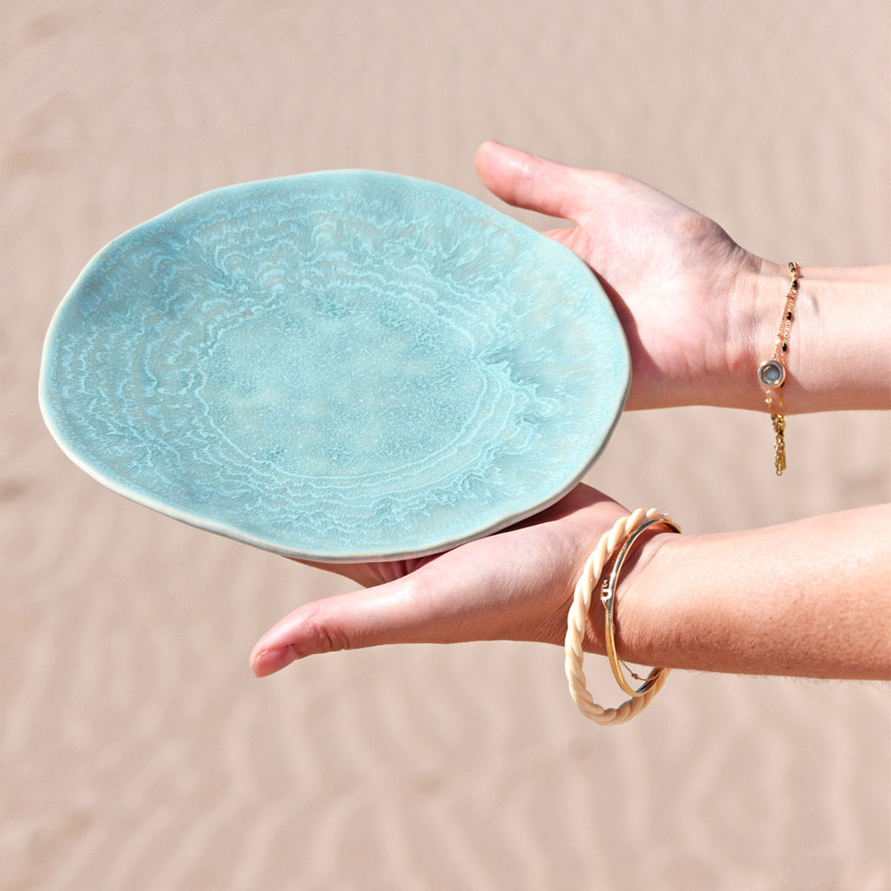 Small Onda Plate | Water Green