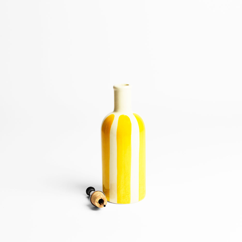 Petite Bouteille D'Huile - Jaune Linhas