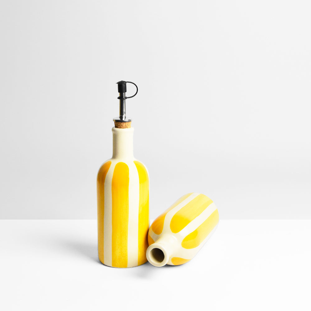 Petite Bouteille D'Huile - Jaune Linhas