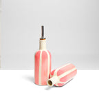 Small Oil Bottle - Pink Linhas
