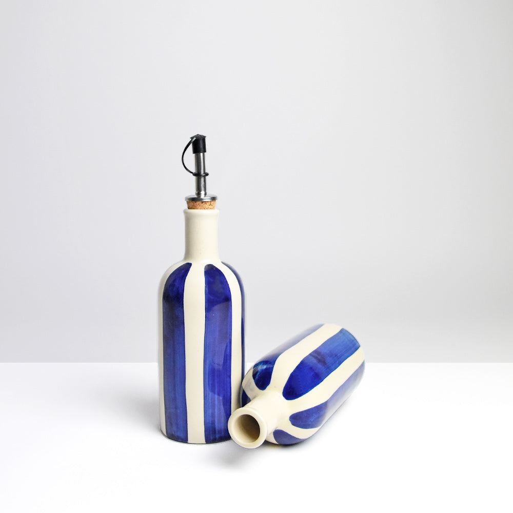 Small Oil Bottle | Blue Linhas
